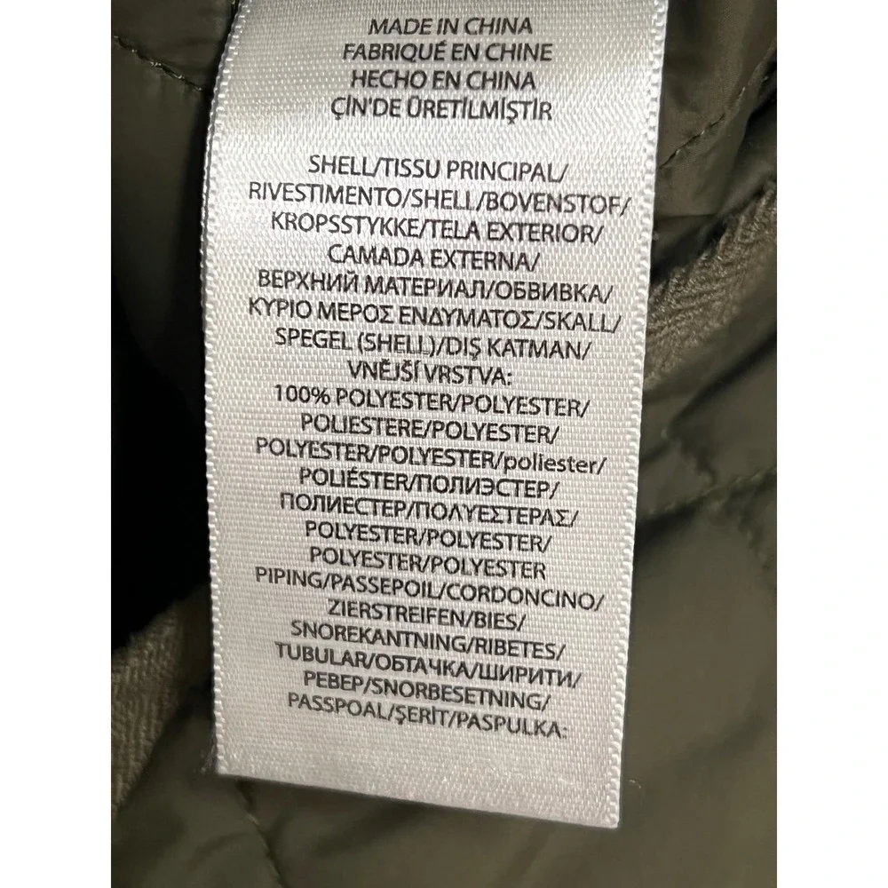Polo Ralph Lauren Mens Olive Green Diamond Quilted Vest Jacket 3XB Big & Tall